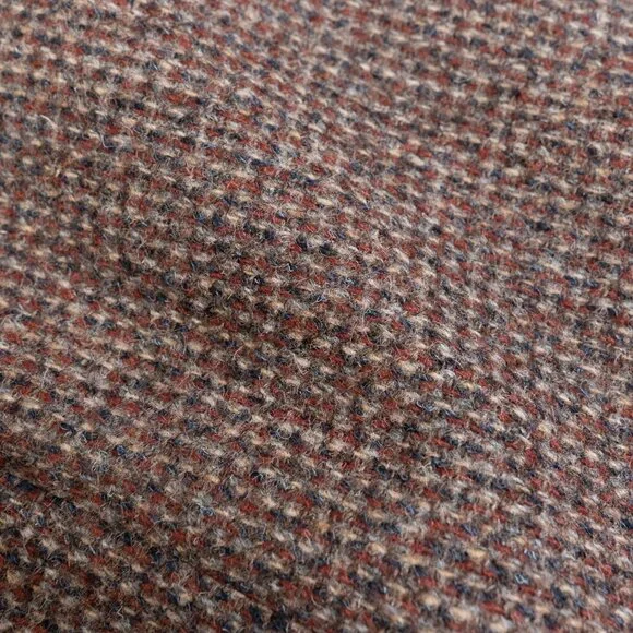 Vintage Harris Tweed Brown Wool Blazer 40R Handwoven Scotland - Picture 9 of 15
